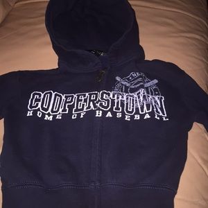 Kids Navy blue Cooperstown hoodie